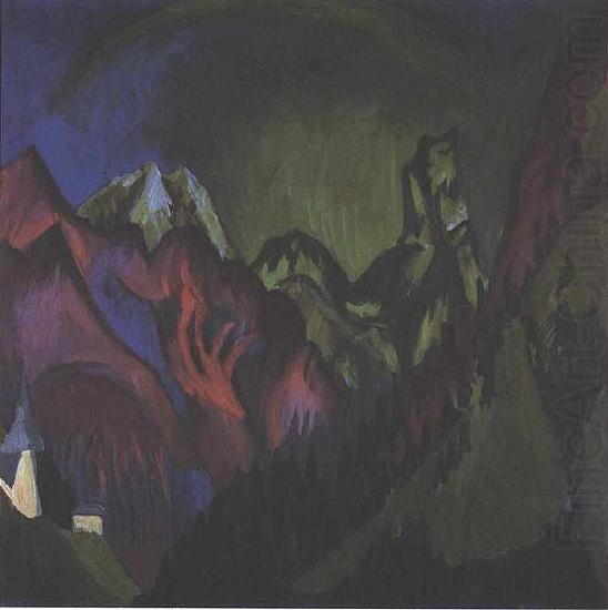 Tinzenhorn Zugen gorge near Monstein, Ernst Ludwig Kirchner